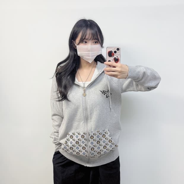 스타베이프 Bape 베이비마일로 모노 그램 후드집업