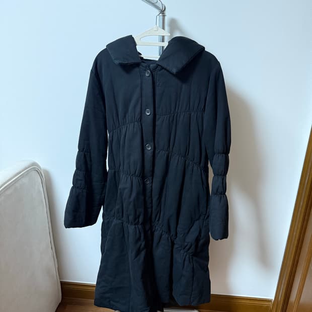 빈티지 후드패딩코트