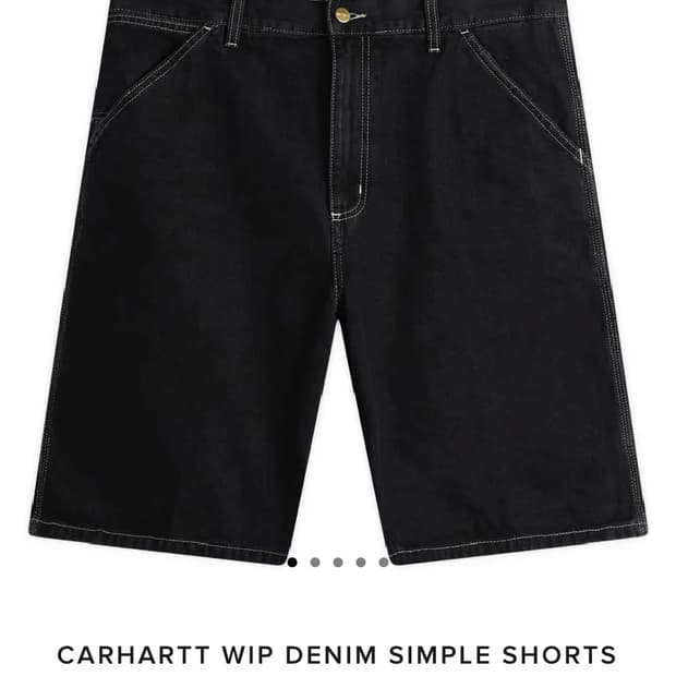 칼하트 wip 심플 쇼츠 블랙