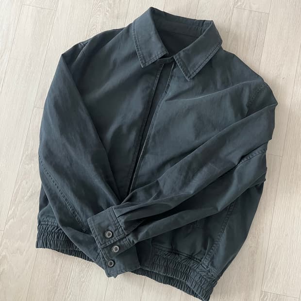 쿠어 브러쉬드 스윙 탑 자켓 (워시드 차콜) L사이즈