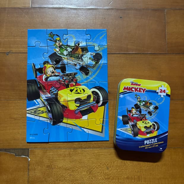 디즈니 미키마우스 레이싱 퍼즐 인테리어 소품