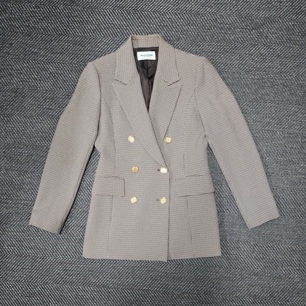 모조에스핀 MOJO.S.PHINE 더블 버튼 체크 자켓