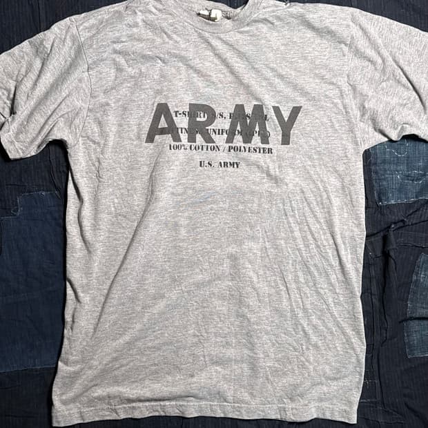 00's U.S Army 'Spec.' 스텐실 IPFU 티셔츠 L