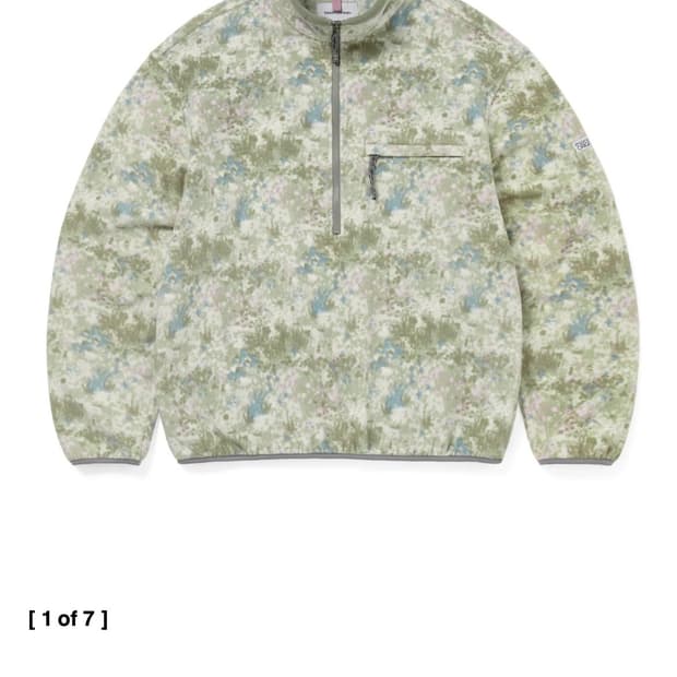디스이즈네버댓 Fleece Pullover Floral Ivory S
