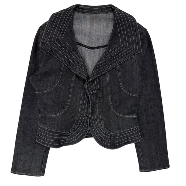 데님 스티치 자켓
