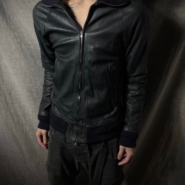 The viridi anne leather jacket