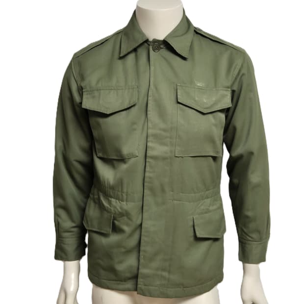 국군 구형 70년대 민무늬 방한복 야전상의 전투복 상의 자켓 (S)