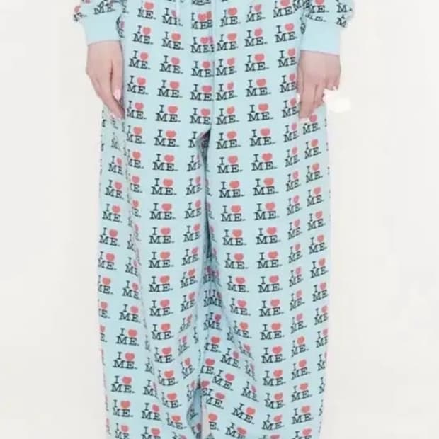 애슐리윌리엄스 아이하트미블루팬츠 s