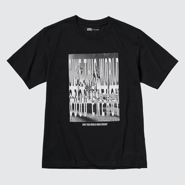 유니클로 UT 그래픽 반팔 티셔츠 블랙 4XL 오버핏 빅사이즈