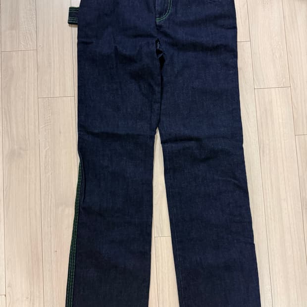 (46) 28~30 사이즈 보테가 베네타 그린 스티치 데님