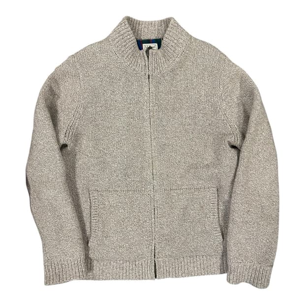 XL) 엘엘빈 L.L.Bean 램스울 체크 라이닝 집업 가디건 TK-03