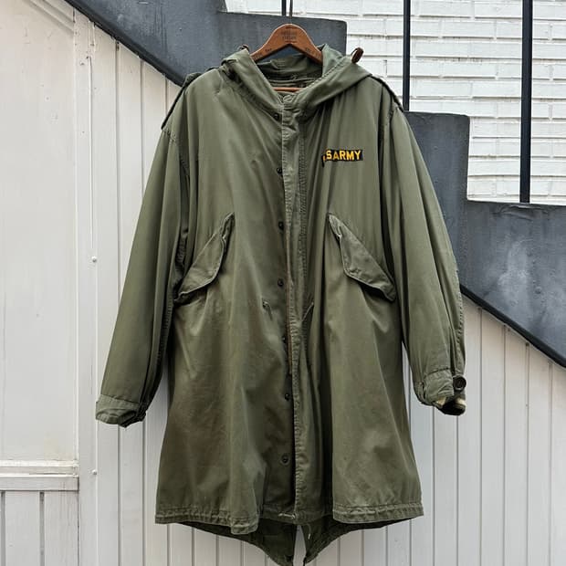 50s Us Amry 미군 오리지널 M51 피쉬테일 쉘 파카