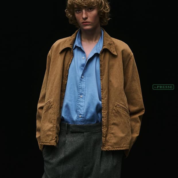 A.presse 실크넵 자켓 브라운 2사이즈