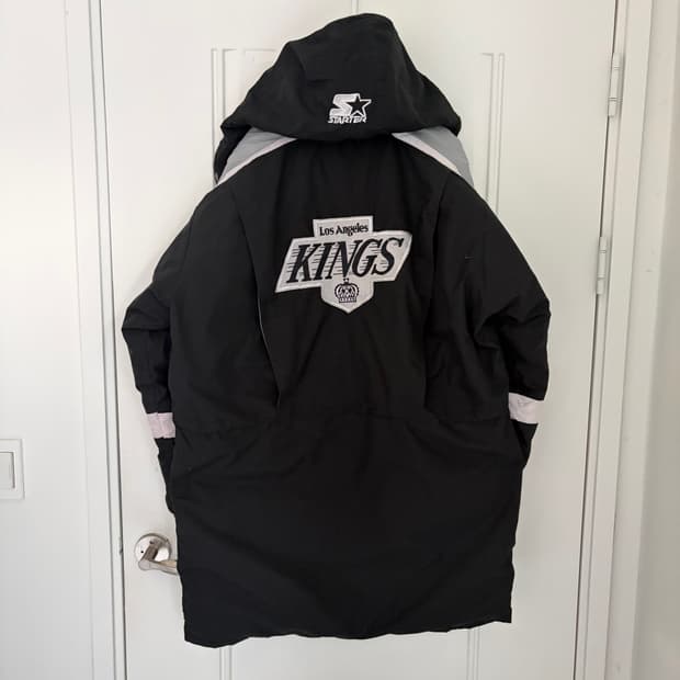 00s 스타터 NHL 로스앤젤레스 킹스 롱 파카 XL