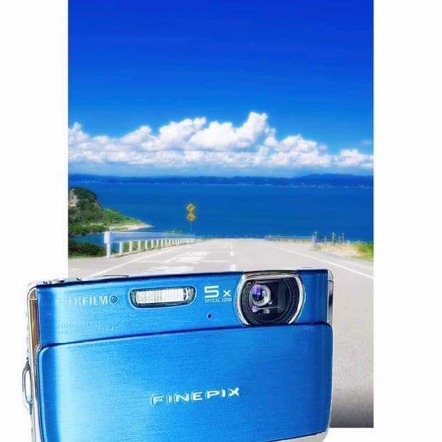 후지필름 파인픽스 z70 블루 상태 좋음 *수수료면제 무료배송