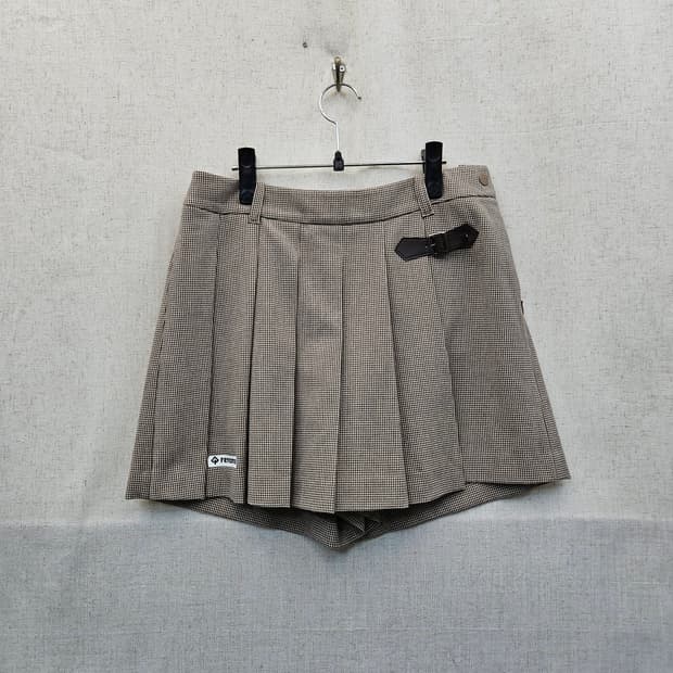 레노마 체크 플리츠 랩 스커트 반바지 73cm (115