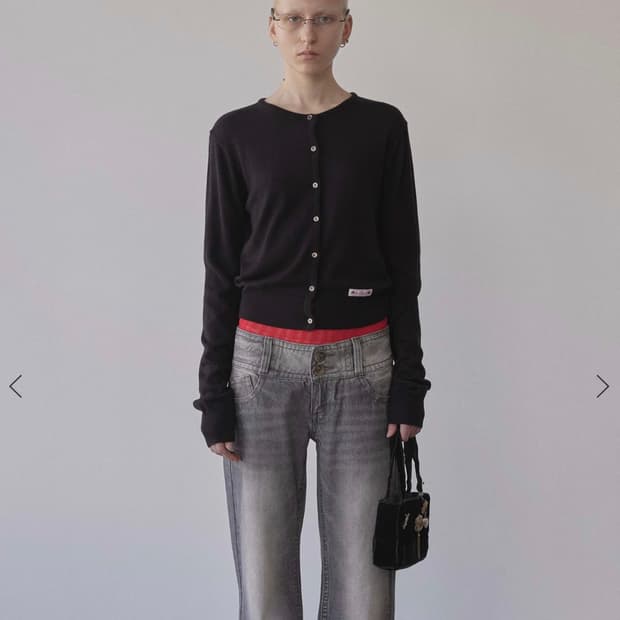 스컬프터 가디건 My Go To Cardigan Black