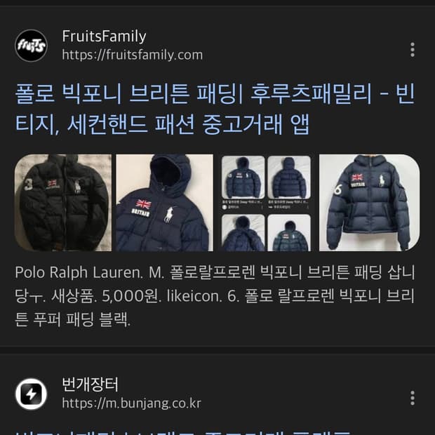 폴로 빅포니 패딩 구해요