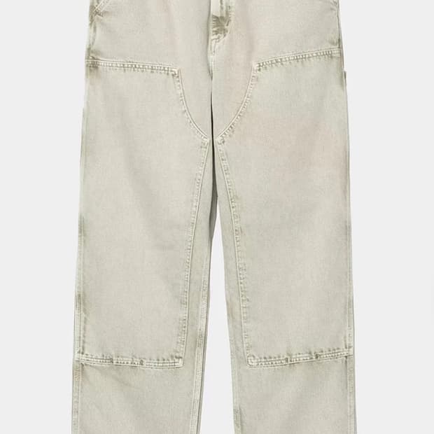 (30X32) 칼하트 WIP 더블니 데님팬츠 초크워시 