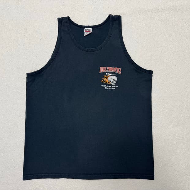 90s 빈티지 고스트라이더 슬리브리스 티셔츠