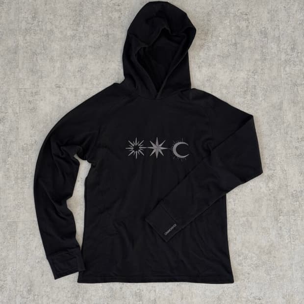 M 구함) 음양 Universe Hood Long Sleeve Black