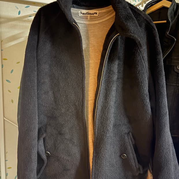 유스 2022 알파카 울 비조 자켓 블랙 (M)