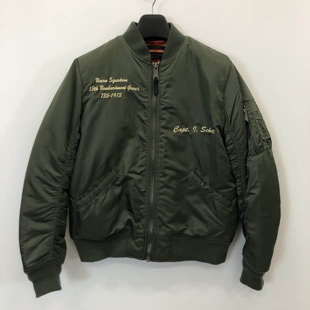 Schott 쇼트 NYC MA-1 플라이트 오리지널 항공점퍼 L