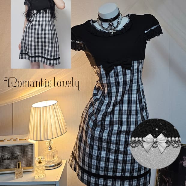 Romantic lovely ribbon dress