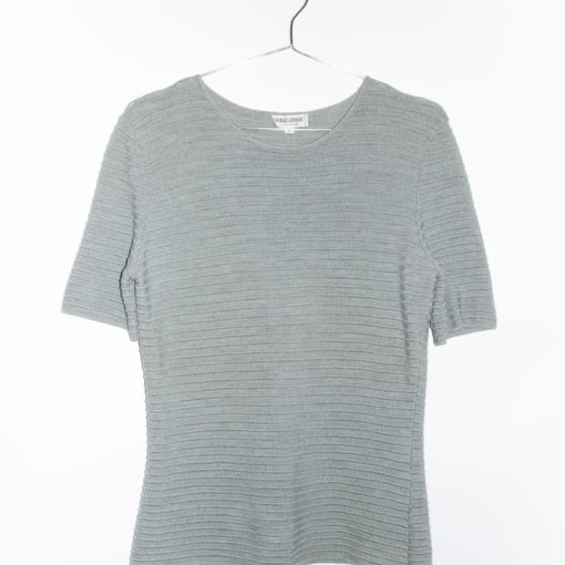 Melange Crewneck Shortsleeve Knit