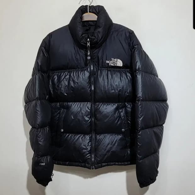 (95) 노스페이스 거위털 눕시패딩 점퍼 블랙 700 구스다운 자켓 