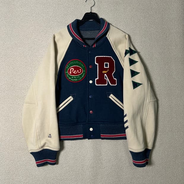  (M) 45RPM 45주년기념 한정판 스타디움 바시티 자켓