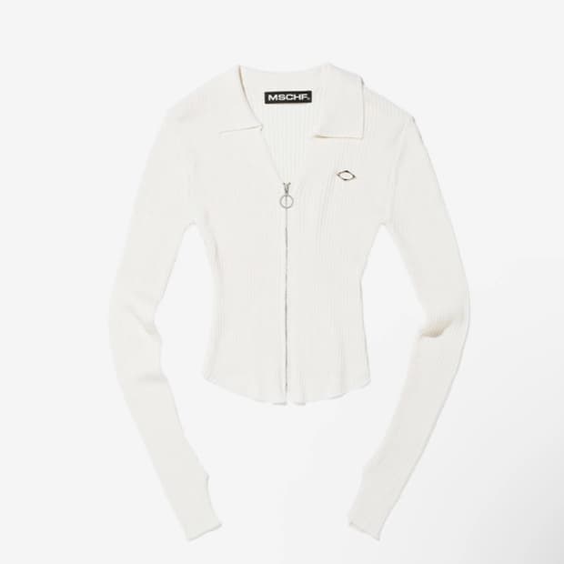 [M] 미스치프 니티드 롱슬리브 셔츠 화이트