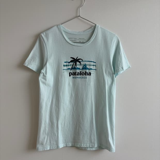 파타고니아 반팔티 민트색 pataloha Honolulu