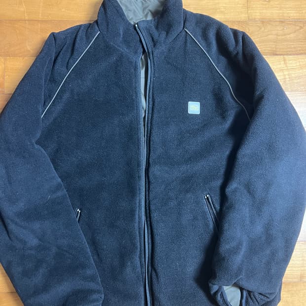 Old vans 리버시블 플리스 자켓