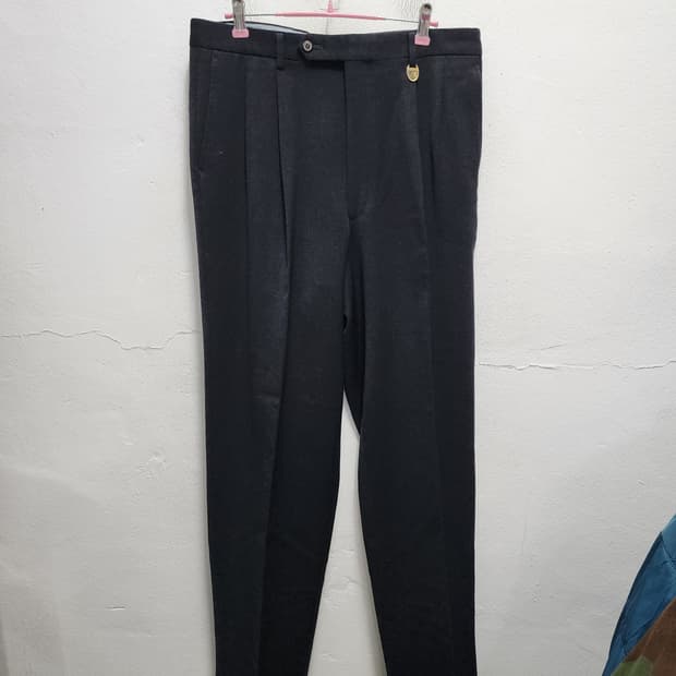 BLACK&WHITE 블랙엔화이트 일본판 투턱 WOOL 슬랙스