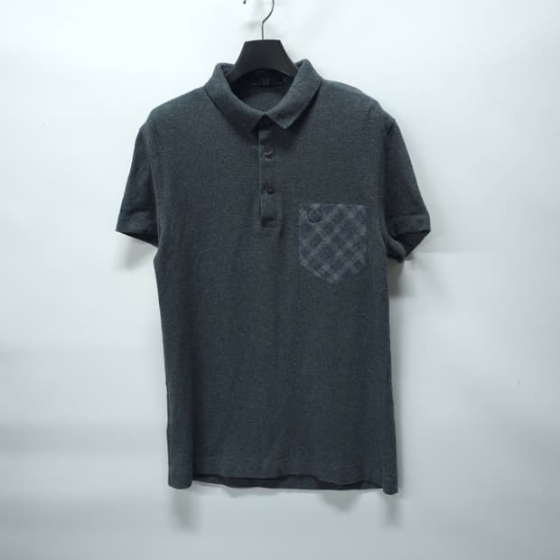 프레드페리 여성 체크 포켓 포인트 피케 티셔츠(66)