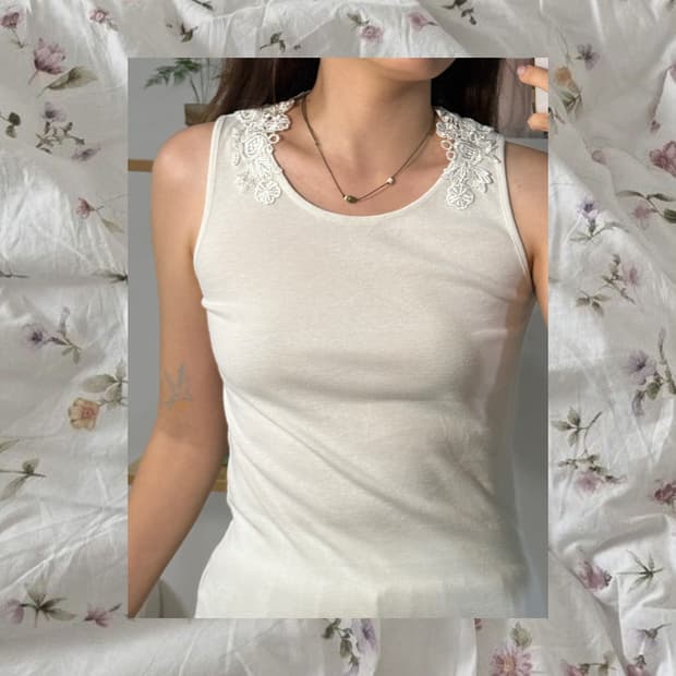 white crochet sl