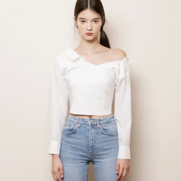 낫유어로즈 이네스 셔츠 블라우스 화이트
