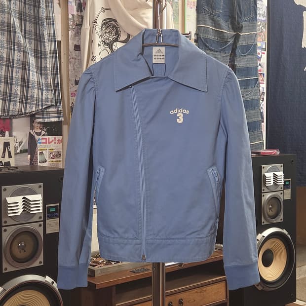 JPN 아디다스 스카이블루 코튼 라이더 자켓