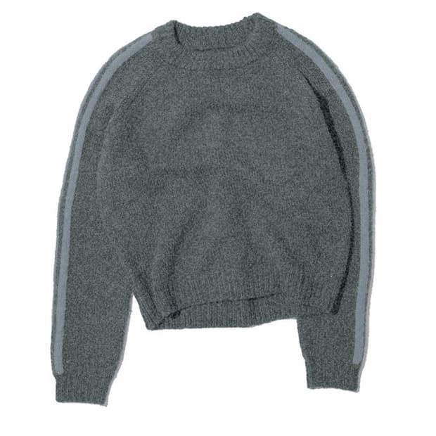 파르티멘토 니트 스웨터 차콜