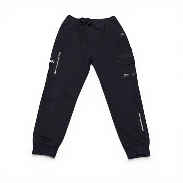 S 라이프워크 블랙 카고 조거팬츠
