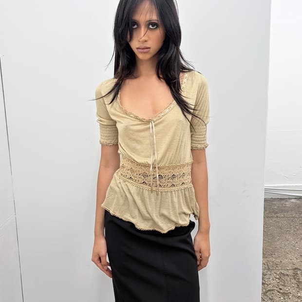 구찌 2007S/S 아플리케 레이스 탑
