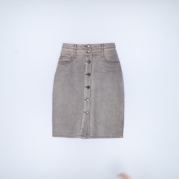 38 마쥬 그레이청 데님 스커트 0406H1