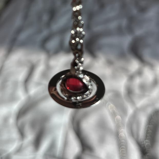 국내 유일 비비안웨스트우드 orb 와인 쁘띠 사이즈 목걸이