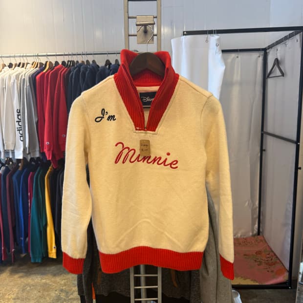 디즈니 아노락 니트 반집업(90)