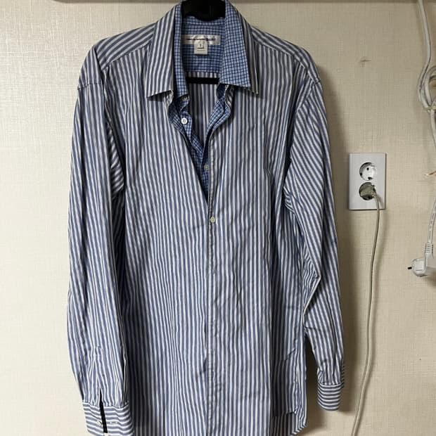 꼼데가르송 셔츠 레이어드 스트라이프 셔츠