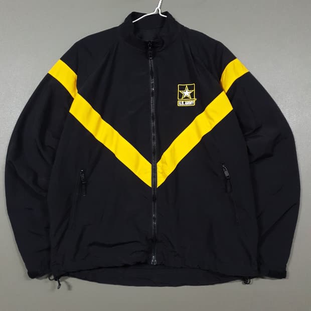 실측 XL) US ARMY APFU 미군 바람막이 PT 자켓 IPFU