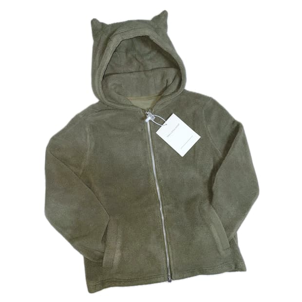 Twolittleguys 고양이 귀 플리스 카키