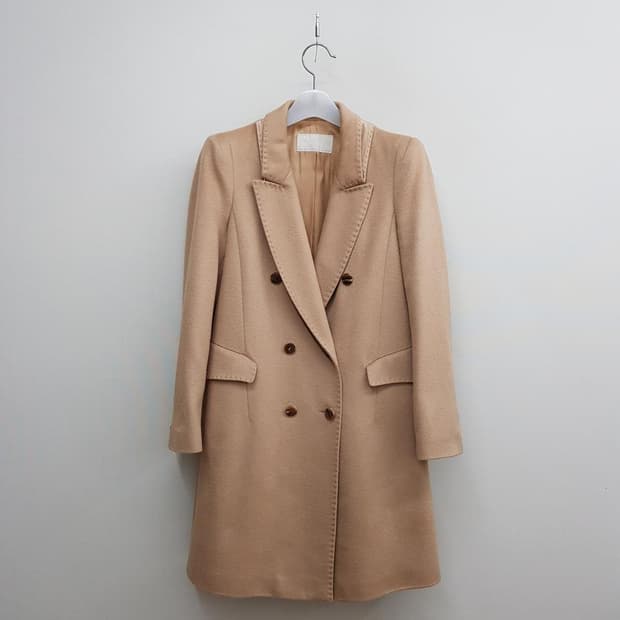 한섬 마인 캐시미어 더블브레스트 코트 S사이즈