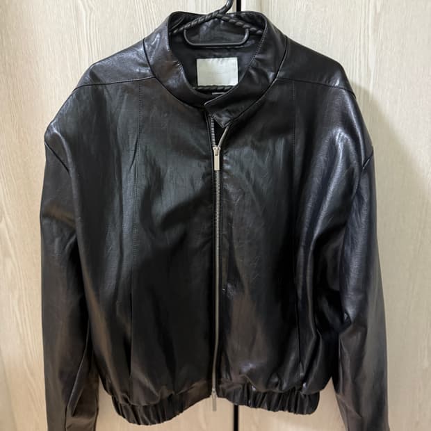 블랙 가죽자켓